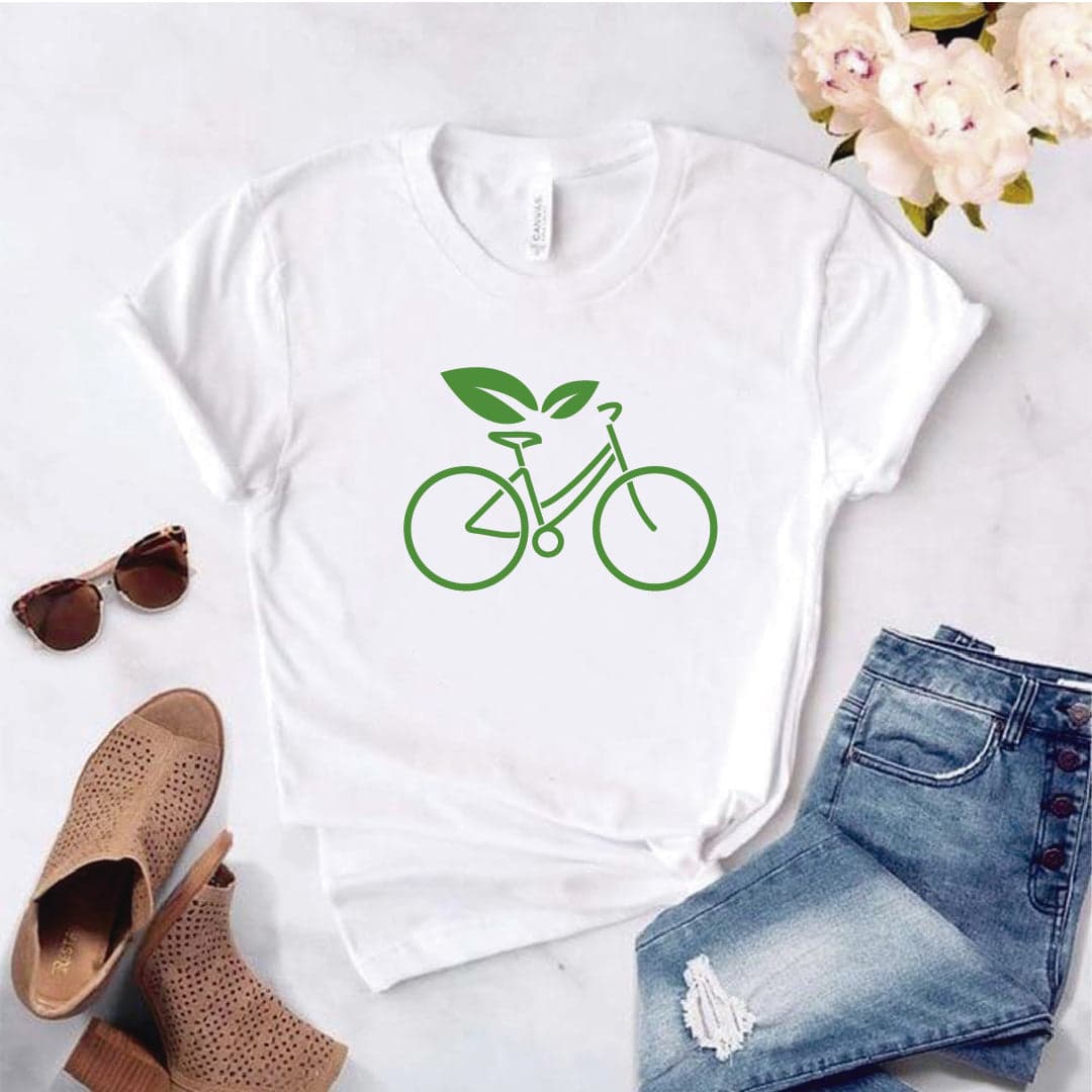 Camisa estampada tipo T- shirt Planta Bicicleta — foto 8
