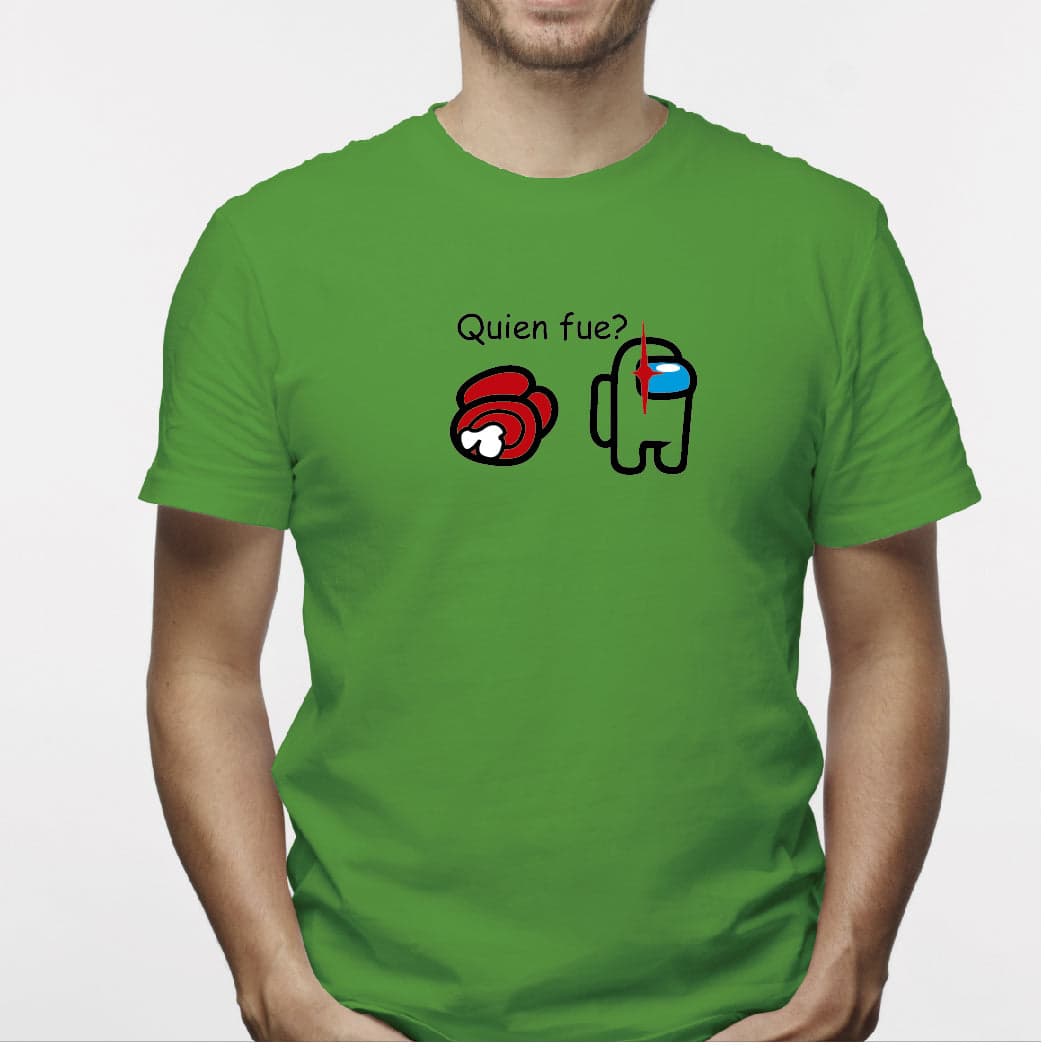 Camisa estampada para hombre  tipo T-shirt AMONG US QUIEN FUE? — foto 3