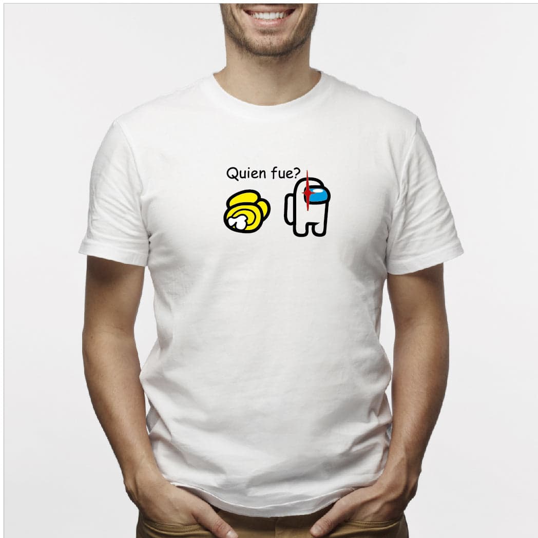 Camisa estampada para hombre  tipo T-shirt AMONG US QUIEN FUE? — foto 4
