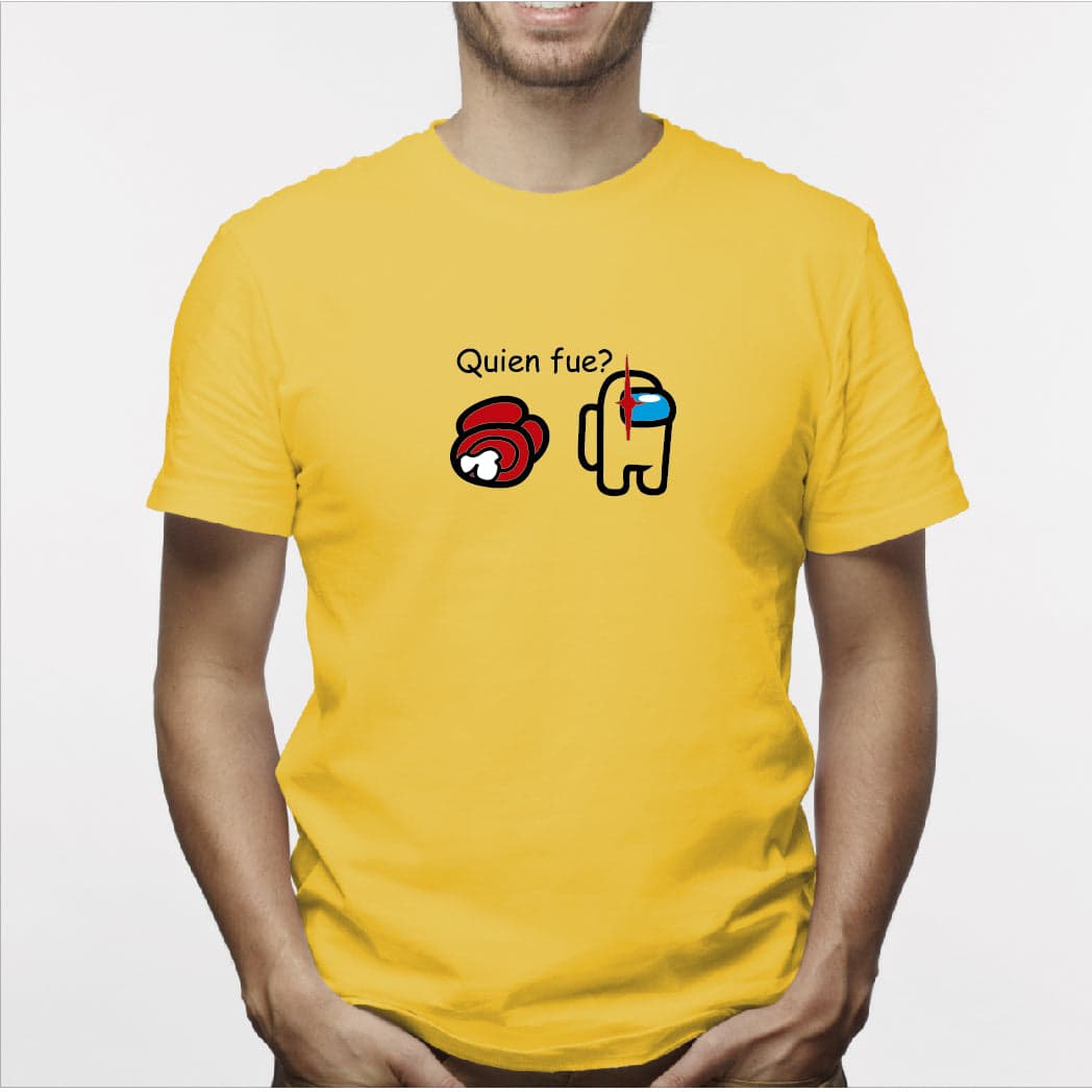 Camisa estampada para hombre  tipo T-shirt AMONG US QUIEN FUE? — foto 1