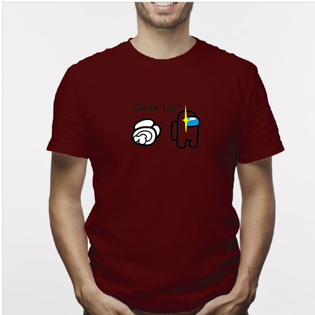Camisa estampada para hombre  tipo T-shirt AMONG US QUIEN FUE? — foto 5