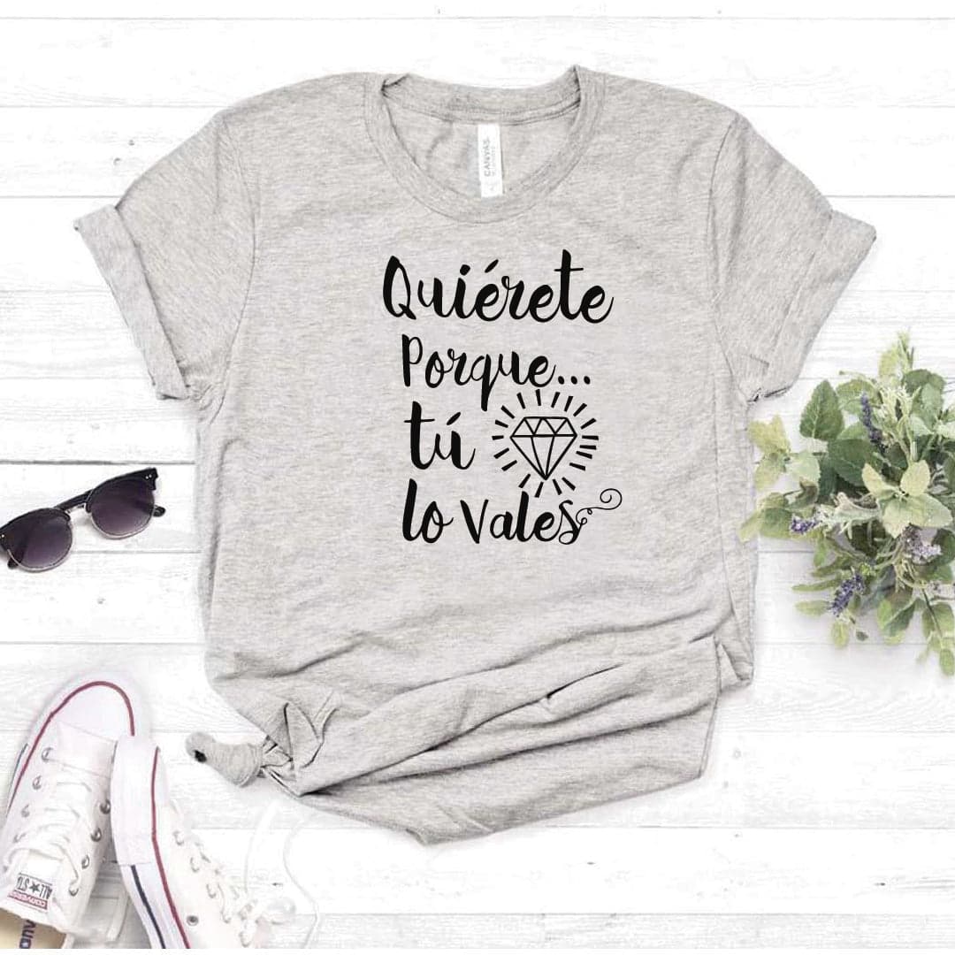 Camisa estampada  tipo T-shirt Quierete por que tu lo vales — foto 7