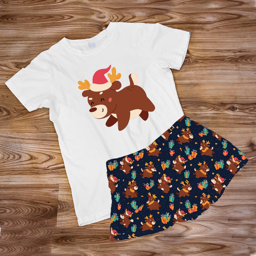 Pijama Estampada en poli algodón de Short Renito cachorro — foto 1