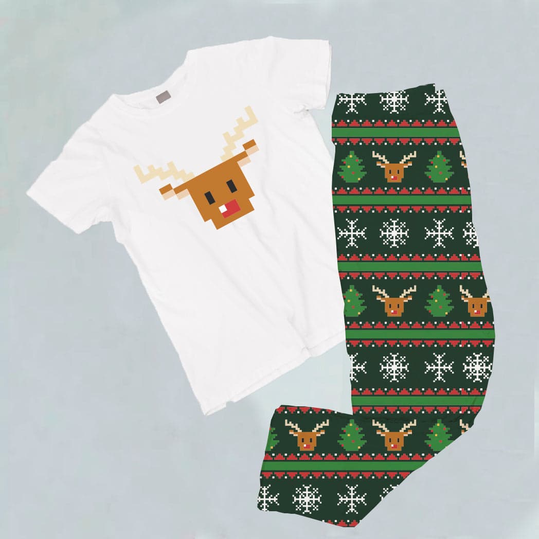 Pijama estampada de pantalón Largo (NAVIDAD) reno — foto 1