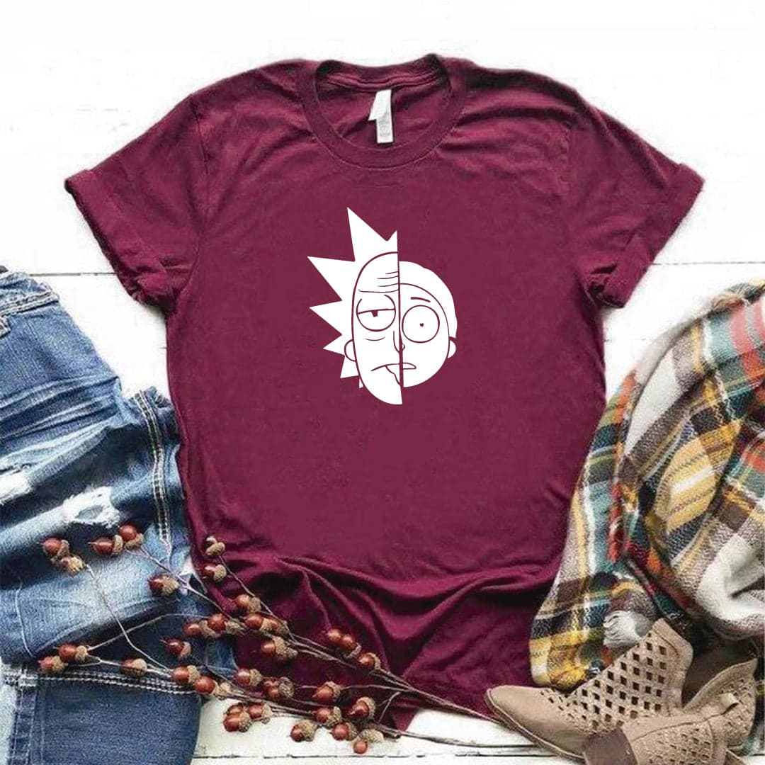 Camisa estampada  tipo T-shirt RICK AND MORTY MITAD DE CARA — foto 4