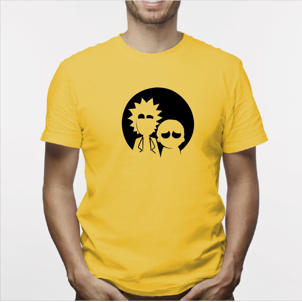 Camisa estampada para hombre  tipo T-Rick and morty silueta — foto 4