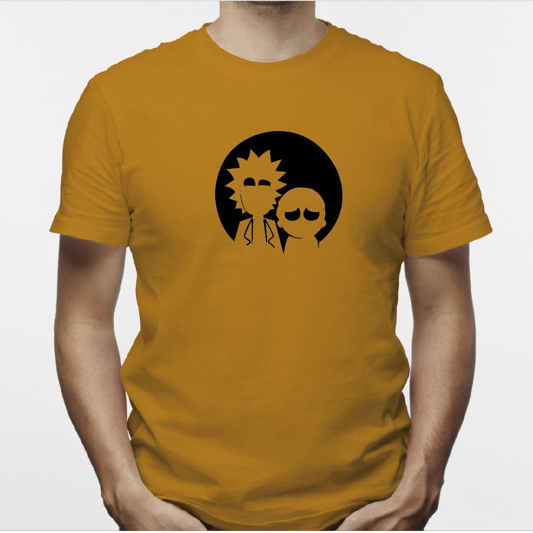 Camisa estampada para hombre  tipo T-Rick and morty silueta — foto 6