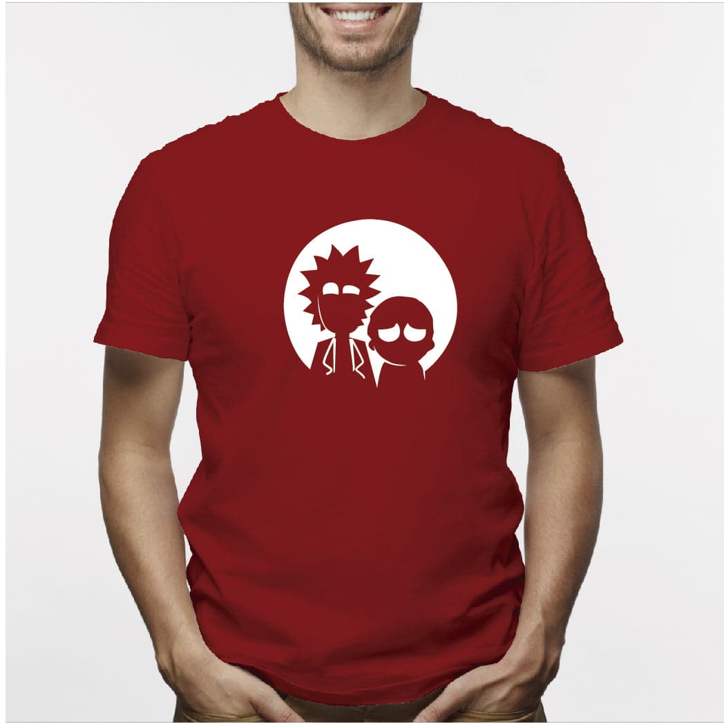 Camisa estampada para hombre  tipo T-Rick and morty silueta — foto 7