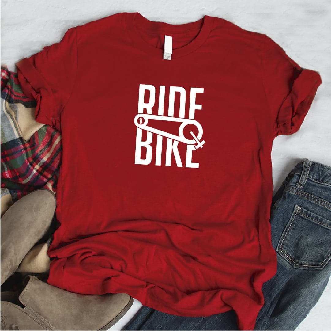 Camisa estampada  tipo T-shirt RIDE A BIKE — foto 6
