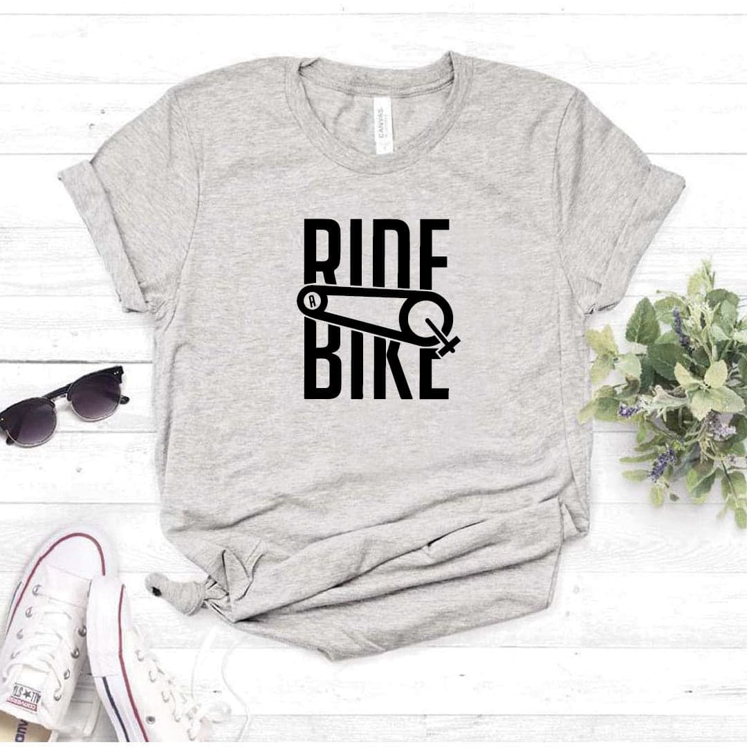 Camisa estampada  tipo T-shirt RIDE A BIKE — foto 8
