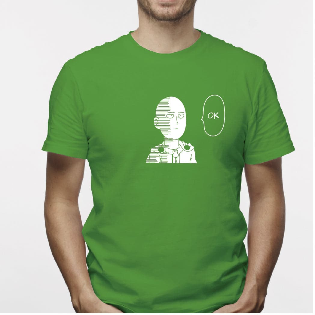 Camisa estampada para hombre  tipo T-shirt SAITAMA OK ONE PUNCH MAN — foto 4