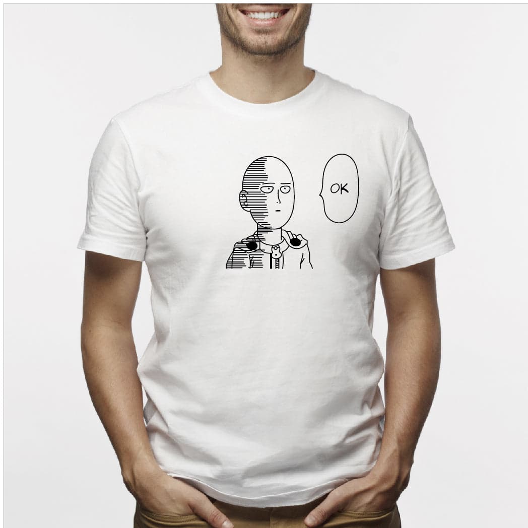 Camisa estampada para hombre  tipo T-shirt SAITAMA OK ONE PUNCH MAN — foto 1