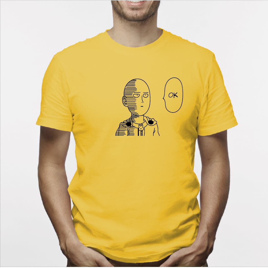 Camisa estampada para hombre  tipo T-shirt SAITAMA OK ONE PUNCH MAN — foto 5
