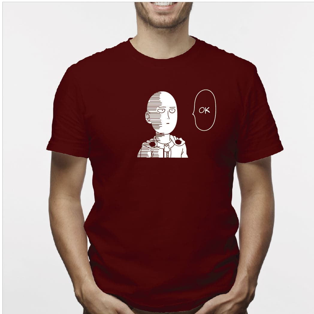 Camisa estampada para hombre  tipo T-shirt SAITAMA OK ONE PUNCH MAN — foto 6