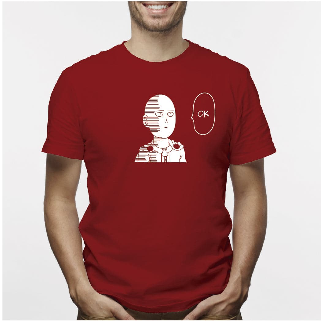 Camisa estampada para hombre  tipo T-shirt SAITAMA OK ONE PUNCH MAN — foto 2