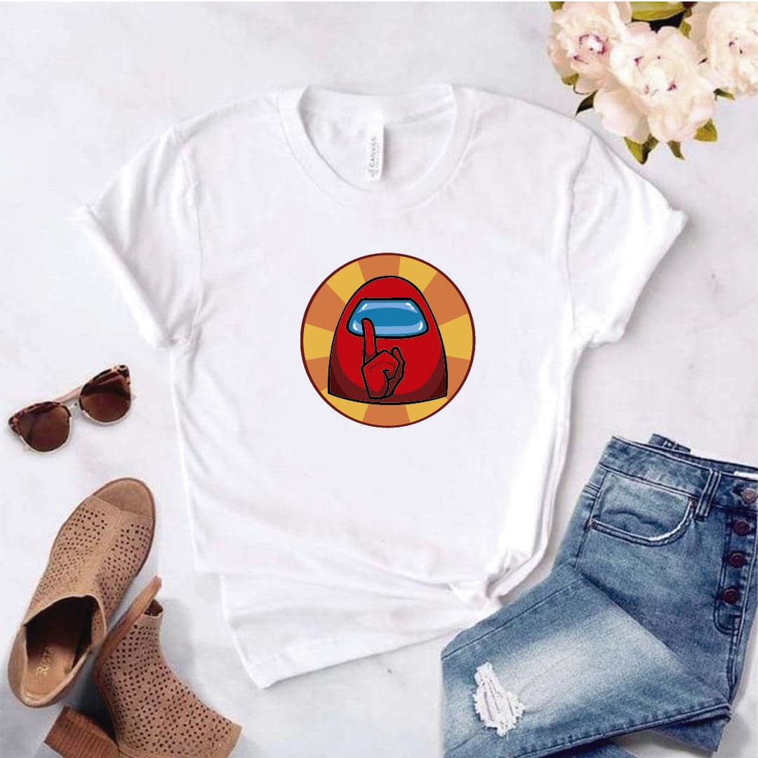 Camisa estampada  tipo T-shirt SHHHH AMONG US — foto 8