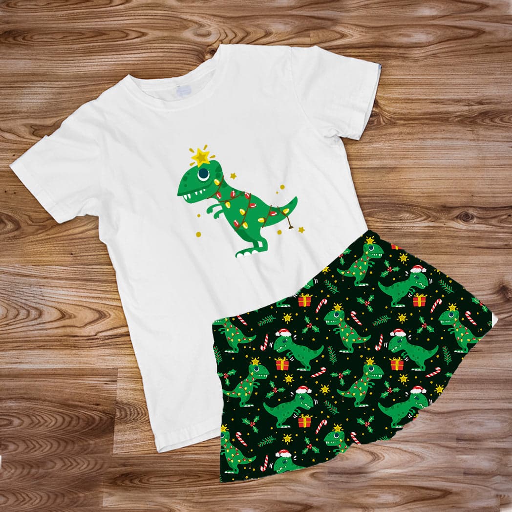 Pijama Estampada en poli algodón de Short REX navideño — foto 1