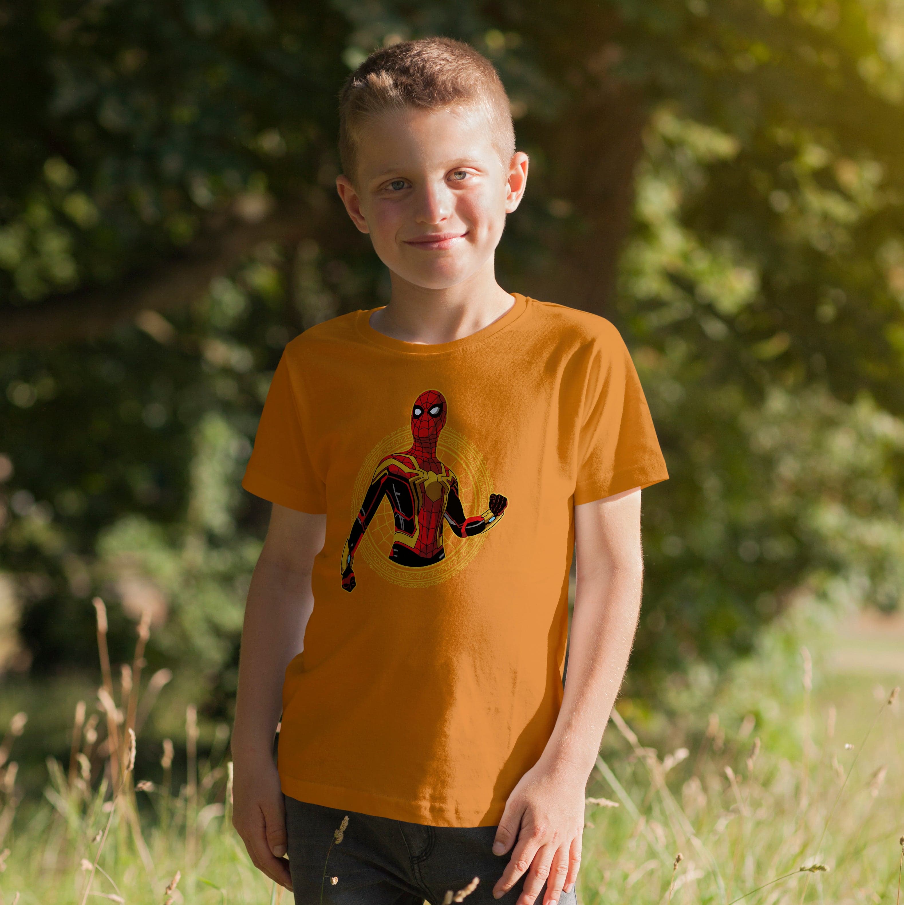 Camisa estampada en algodón para niño tipo T-shirt spiderman multiverse — foto 3