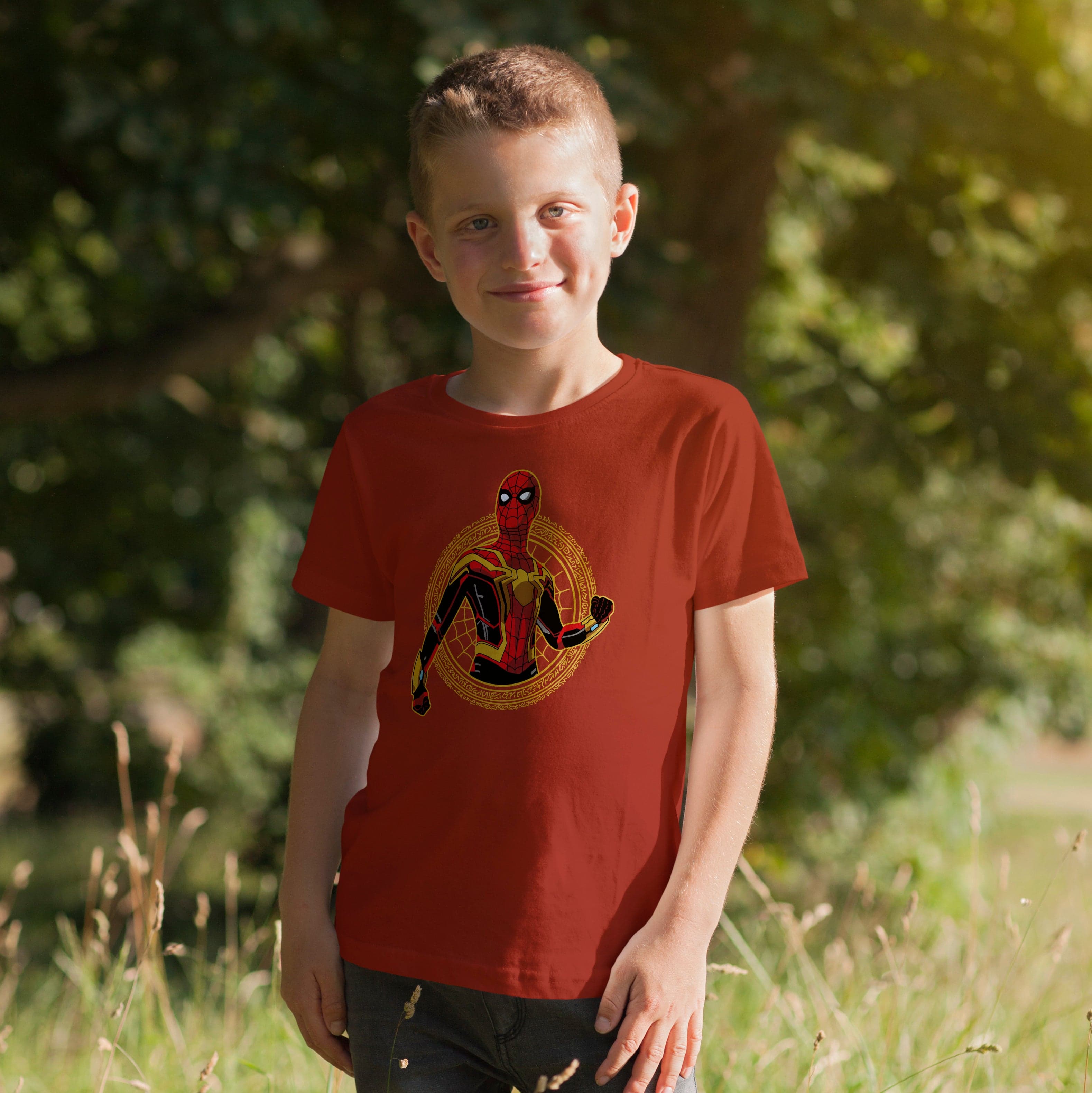 Camisa estampada en algodón para niño tipo T-shirt spiderman multiverse — foto 4