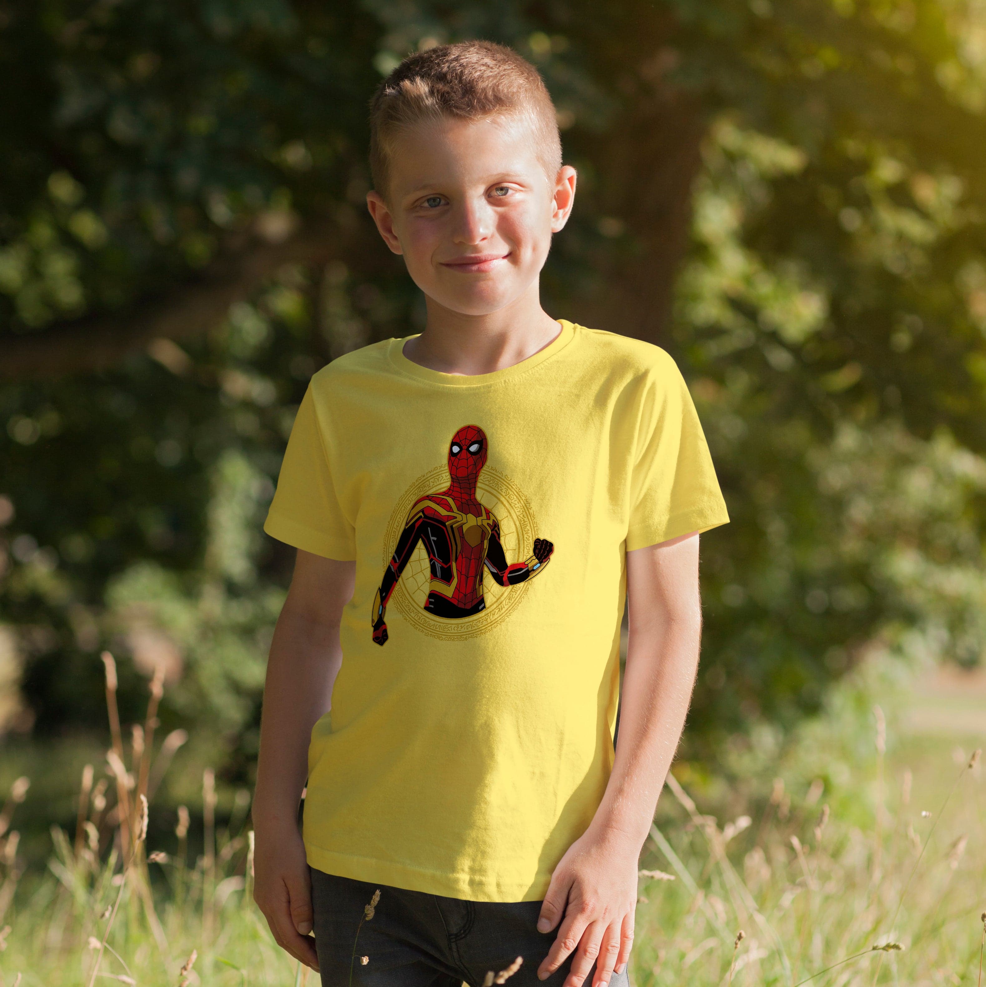 Camisa estampada en algodón para niño tipo T-shirt spiderman multiverse — foto 5