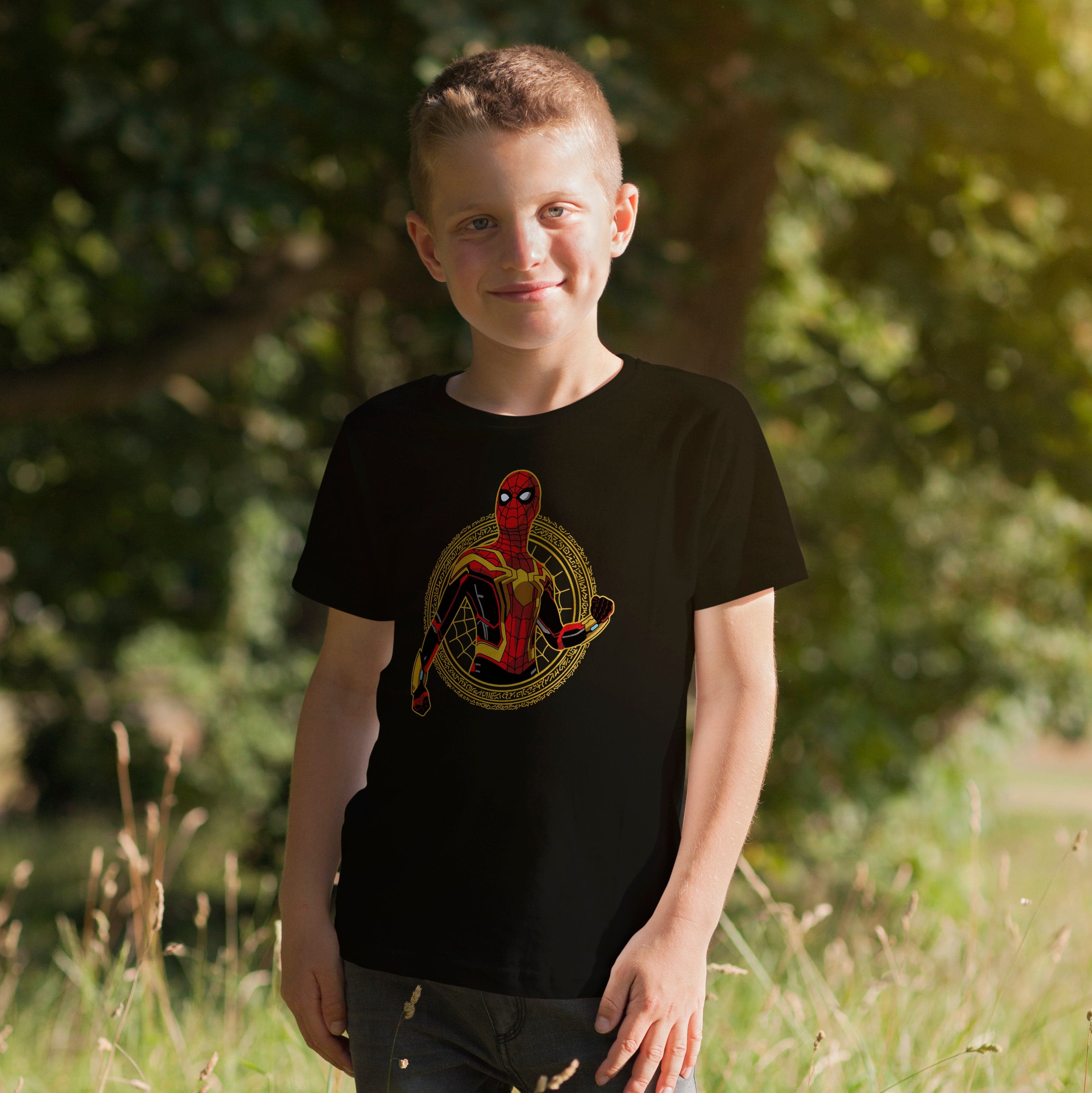 Camisa estampada en algodón para niño tipo T-shirt spiderman multiverse — foto 6