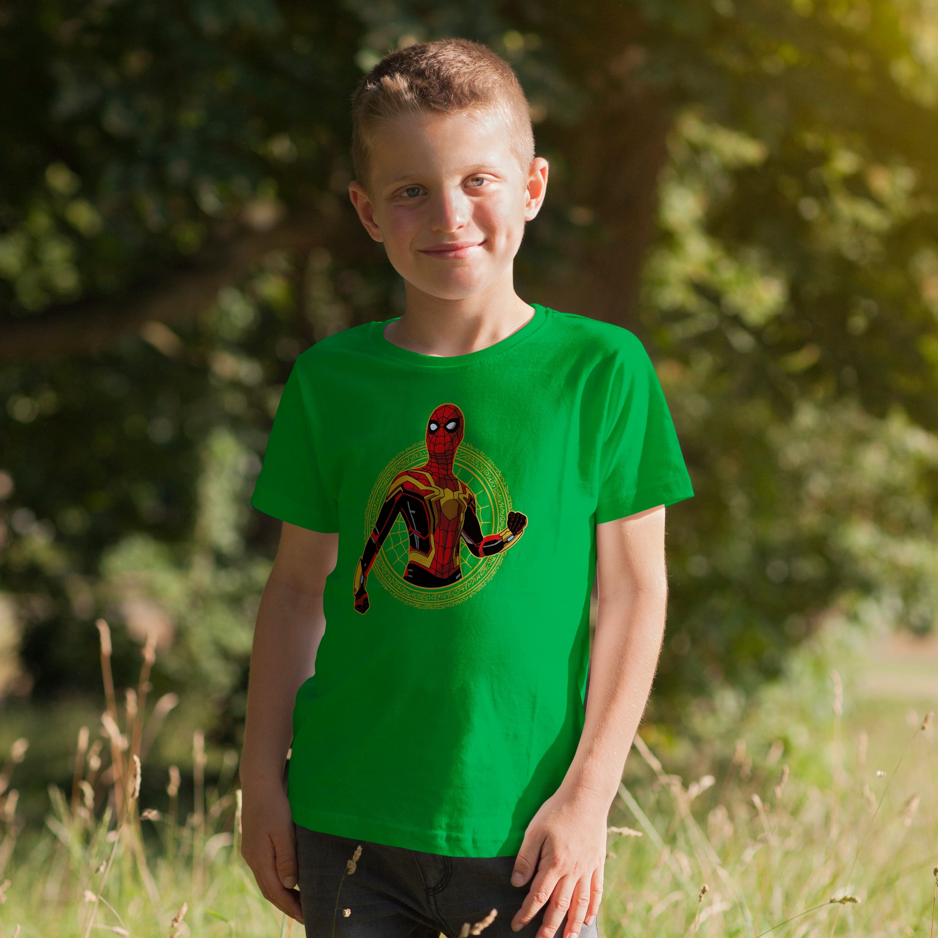 Camisa estampada en algodón para niño tipo T-shirt spiderman multiverse — foto 7