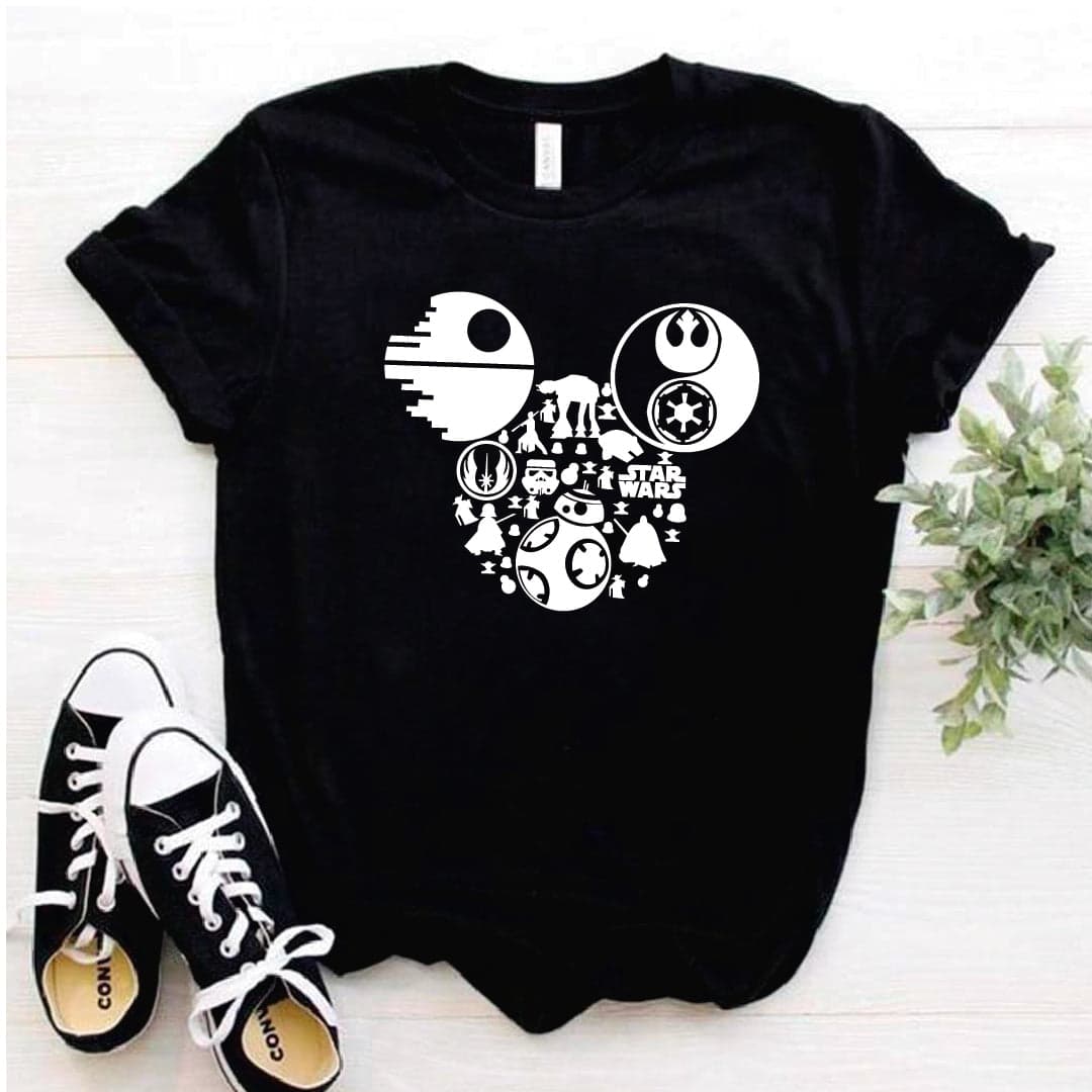 Camisa estampada tipo T- shirt Star Warrs Disney — foto 5