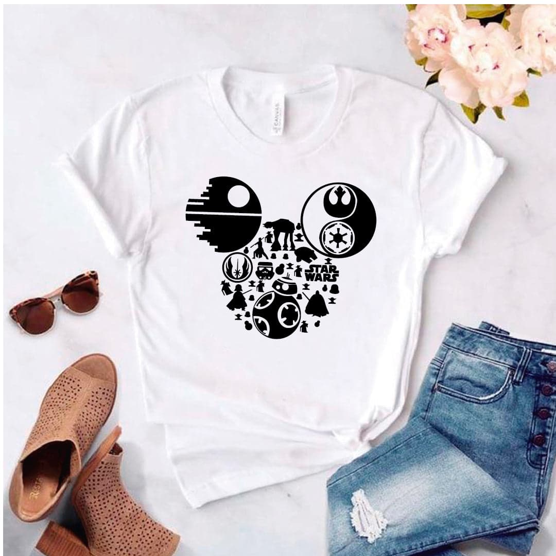 Camisa estampada tipo T- shirt Star Warrs Disney — foto 3