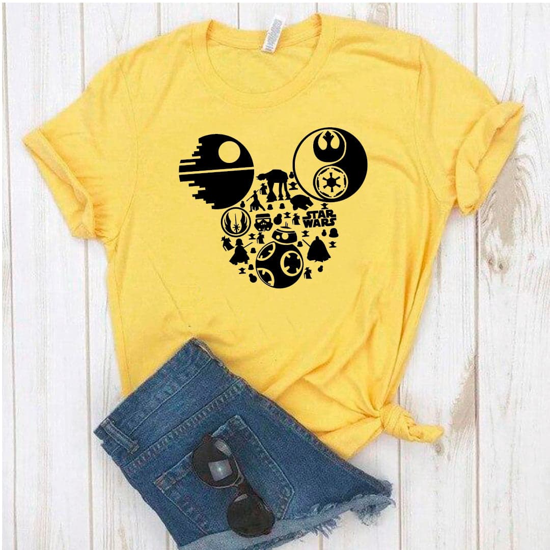 Camisa estampada tipo T- shirt Star Warrs Disney — foto 4
