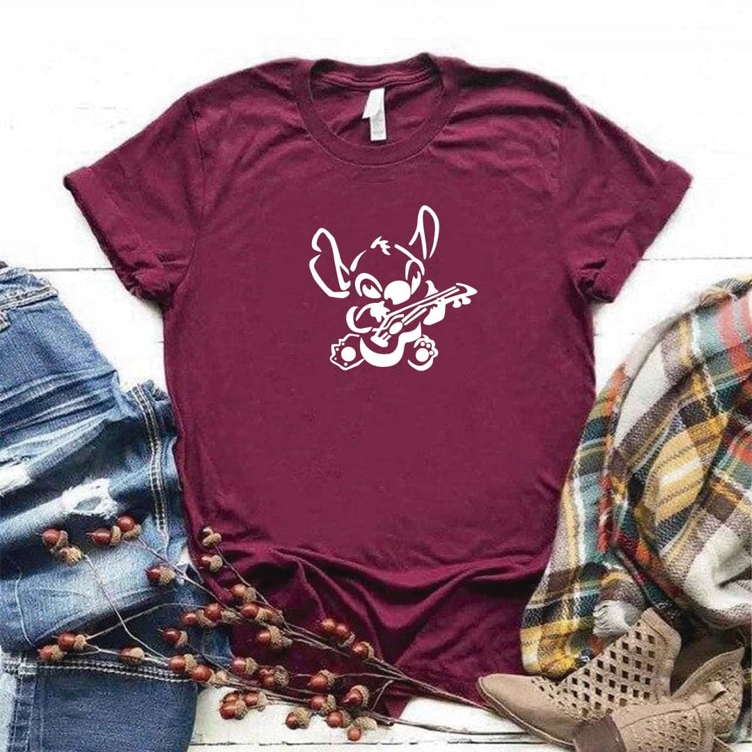 Camisa estampada  tipo T-shirt  STICH UKELELE — foto 4