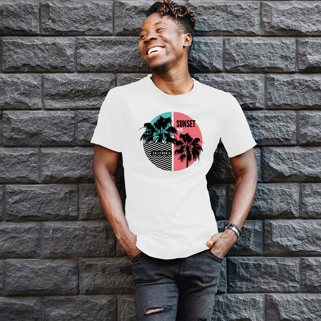Camisa estampada para hombre tipo T-Shirt SUNSET — foto 2
