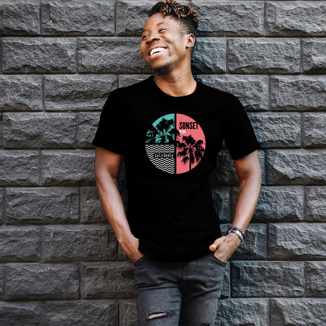 Camisa estampada para hombre tipo T-Shirt SUNSET — foto 1