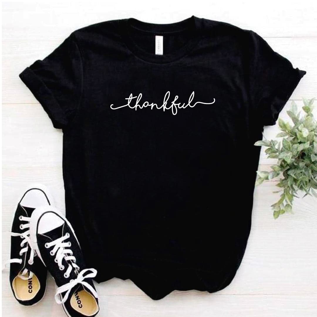 Camisa estampada tipo T- shirt Thankful — foto 6
