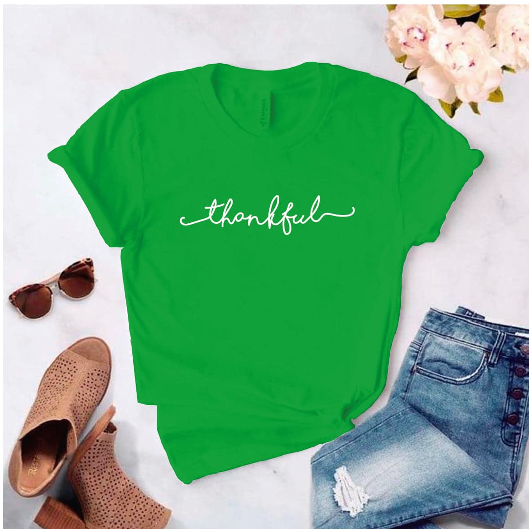 Camisa estampada tipo T- shirt Thankful — foto 8