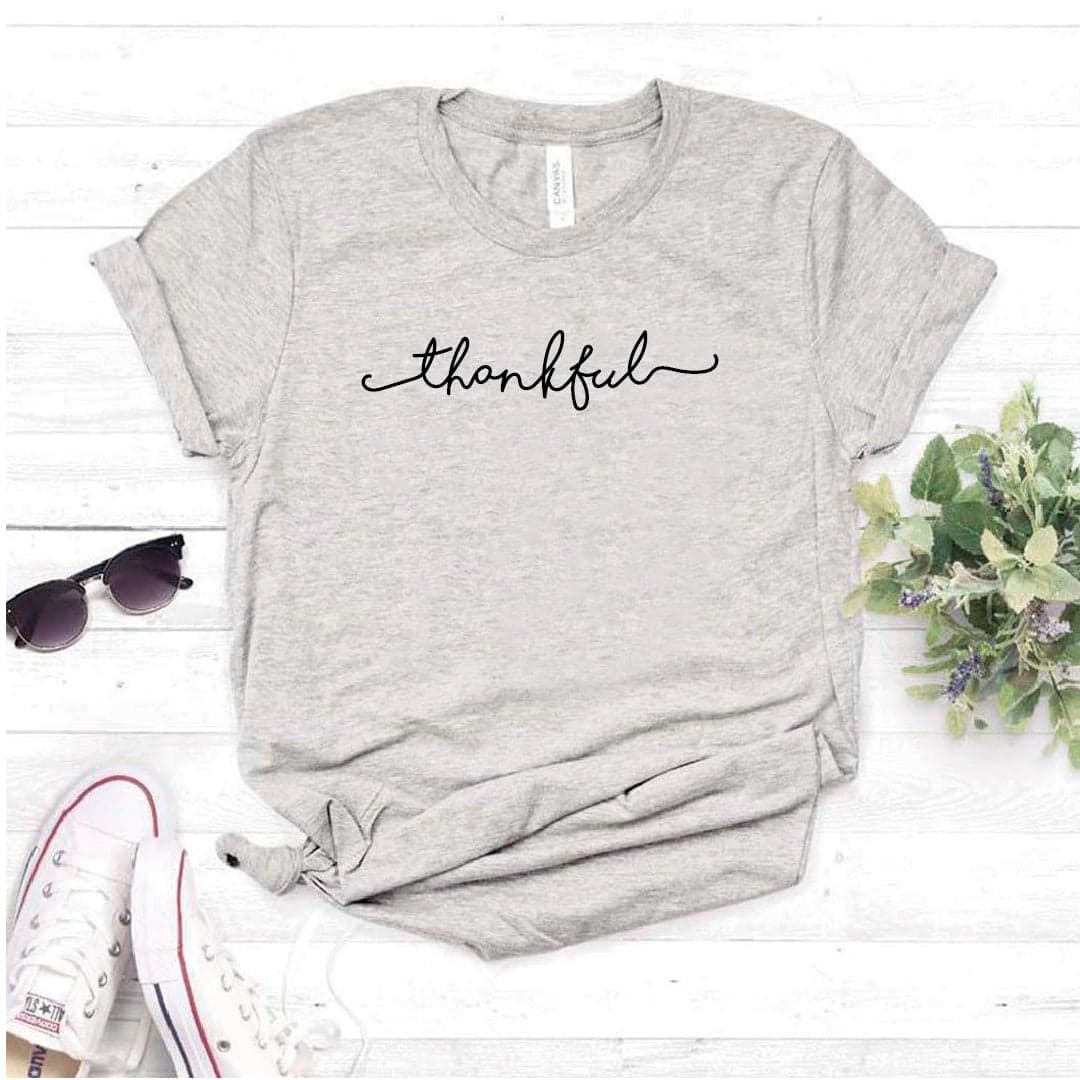 Camisa estampada tipo T- shirt Thankful — foto 3