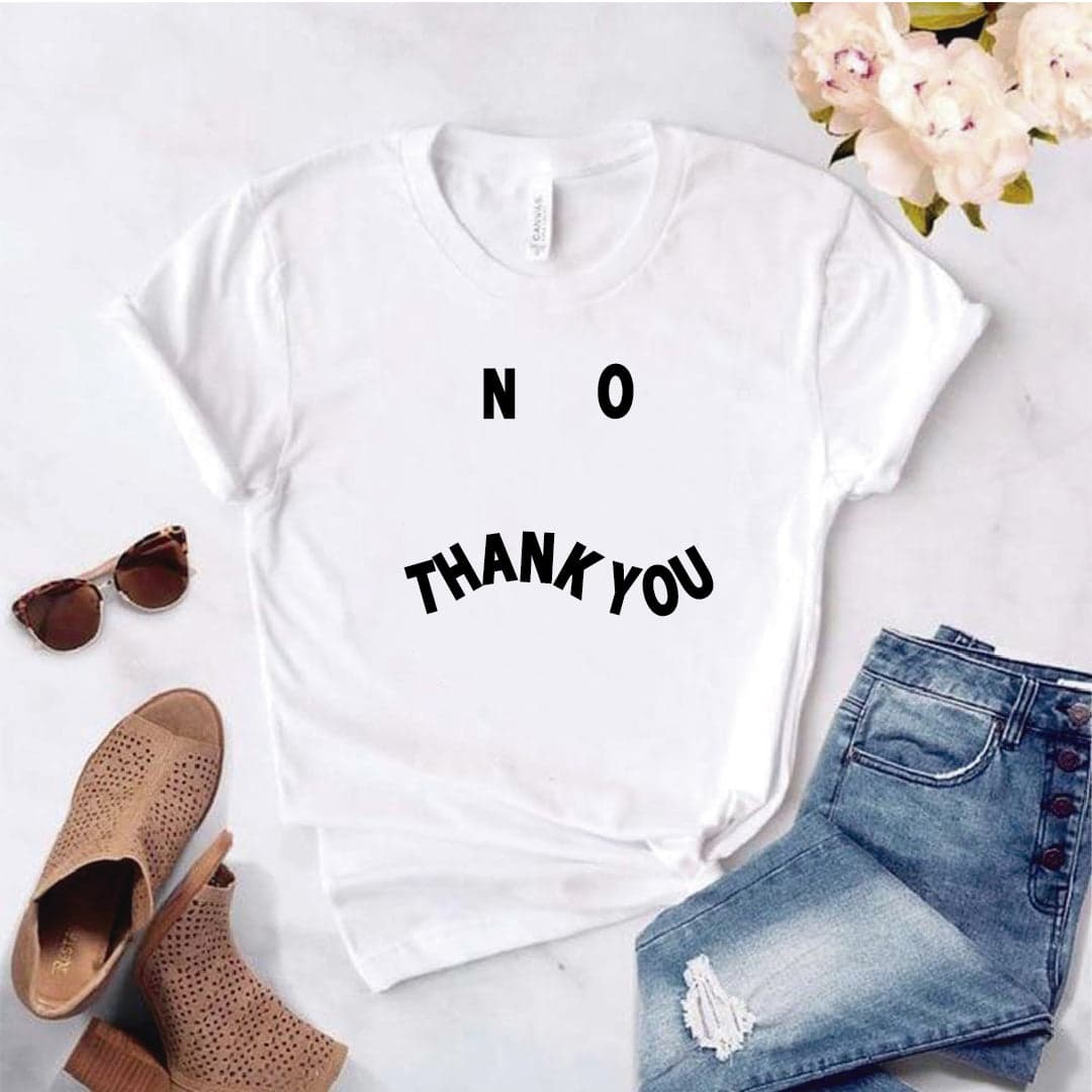 Camisa estampada  tipo T-shirt THANK YOU — foto 2