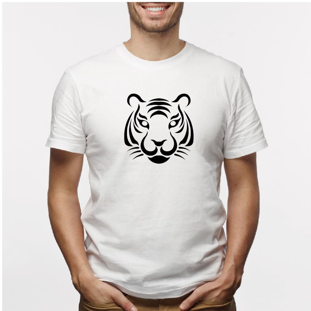 Camisa estampada para hombre  tipo T-shirt Cara de Tigre — foto 4