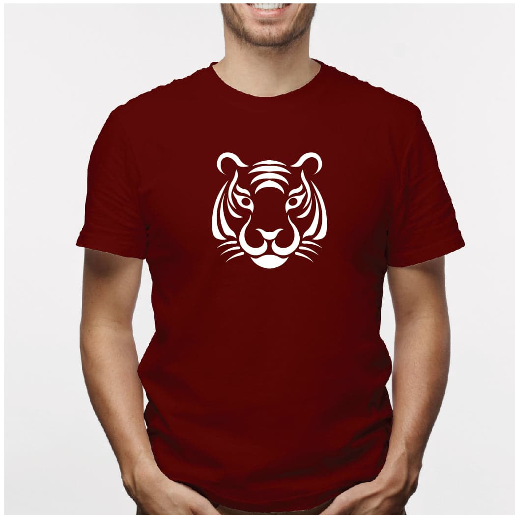 Camisa estampada para hombre  tipo T-shirt Cara de Tigre — foto 6