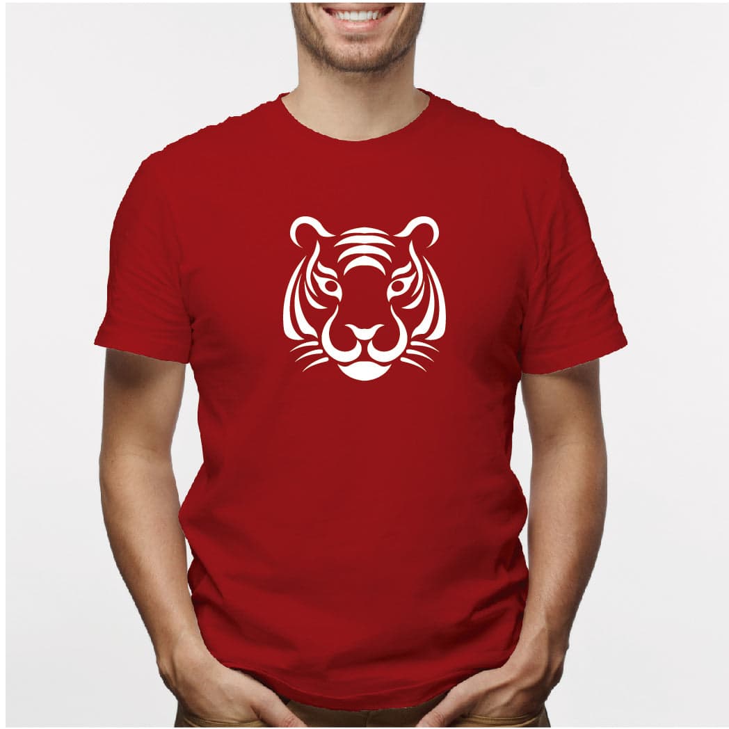 Camisa estampada para hombre  tipo T-shirt Cara de Tigre — foto 1