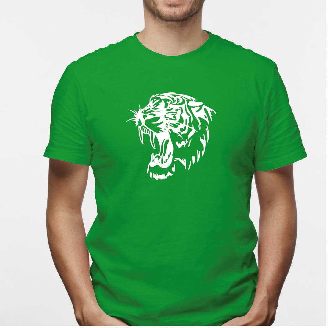 Camisa estampada para hombre  tipo T-shirt Tigre Rugiendo — foto 4