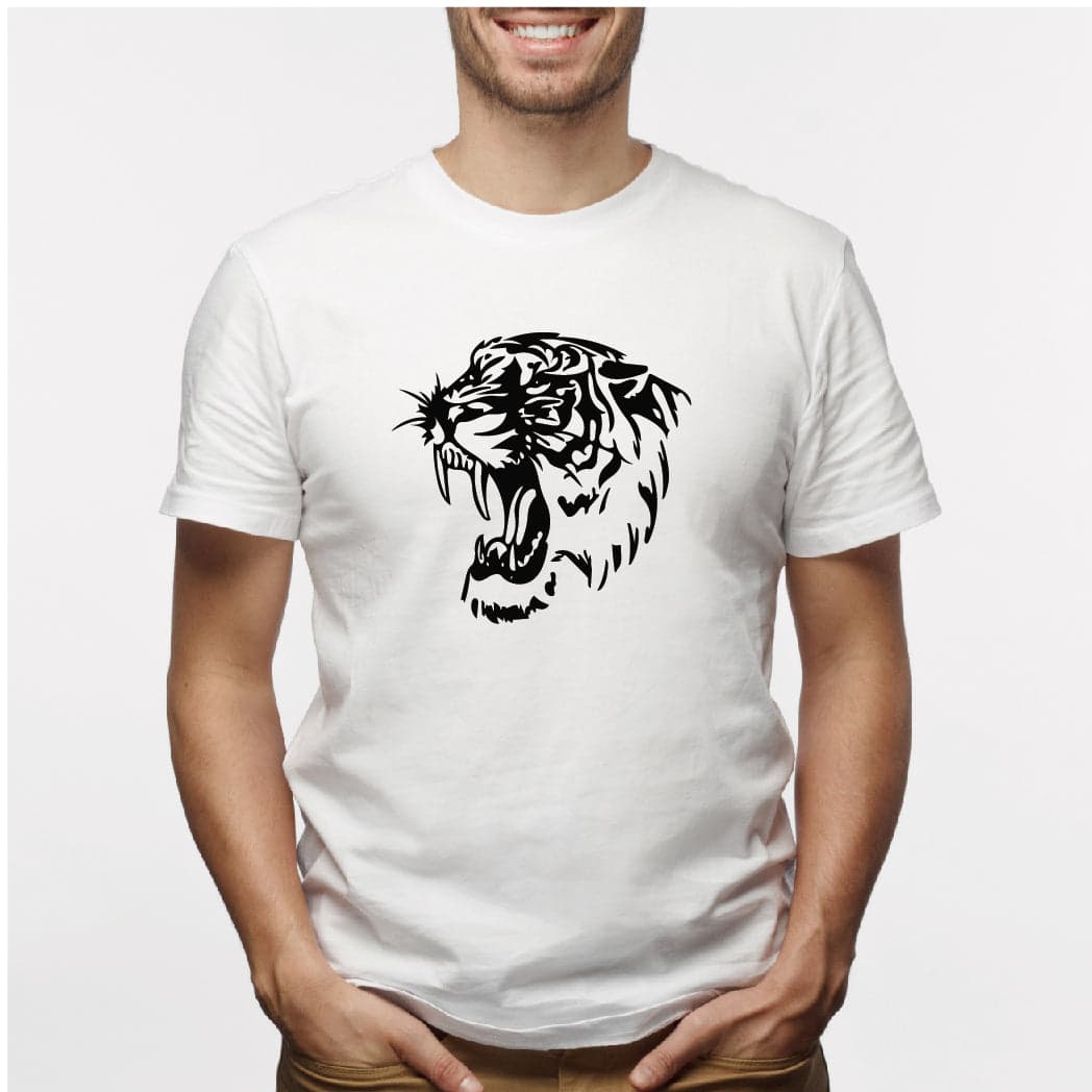 Camisa estampada para hombre  tipo T-shirt Tigre Rugiendo — foto 5