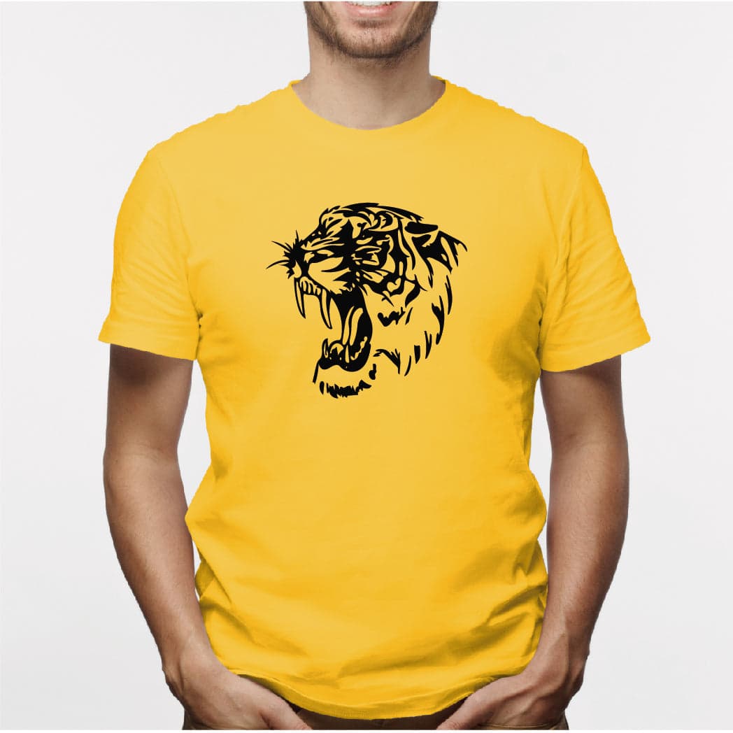 Camisa estampada para hombre  tipo T-shirt Tigre Rugiendo — foto 1