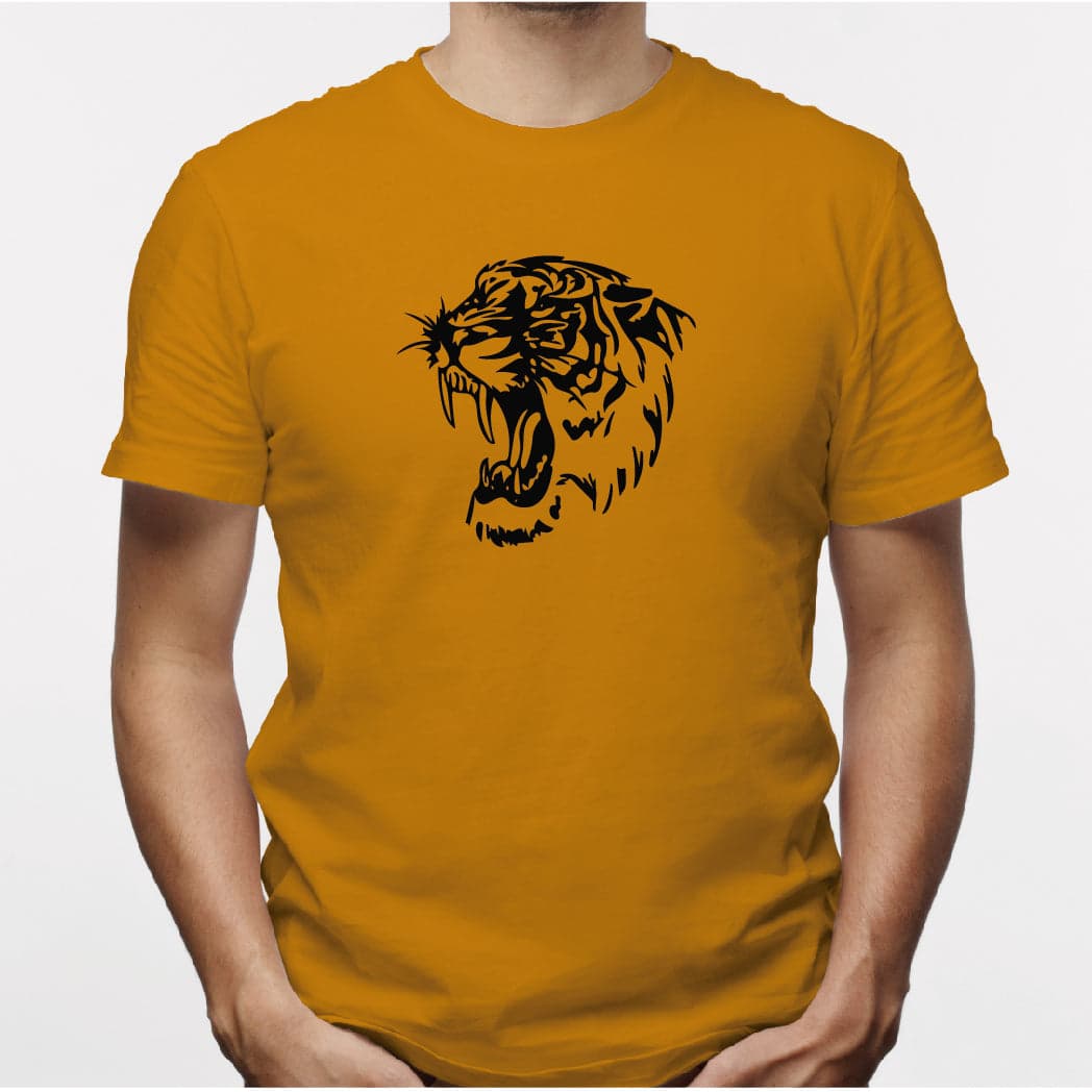 Camisa estampada para hombre  tipo T-shirt Tigre Rugiendo — foto 7