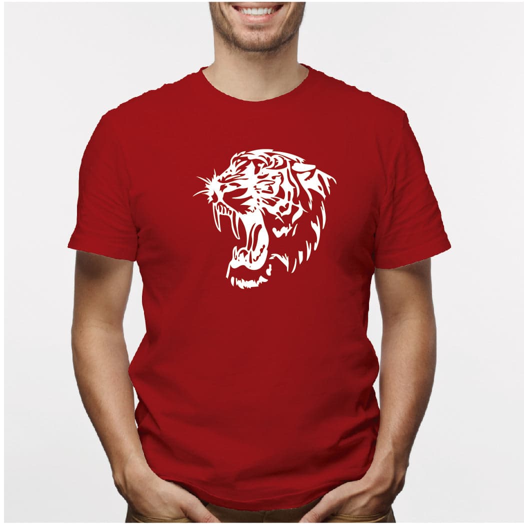Camisa estampada para hombre  tipo T-shirt Tigre Rugiendo — foto 2