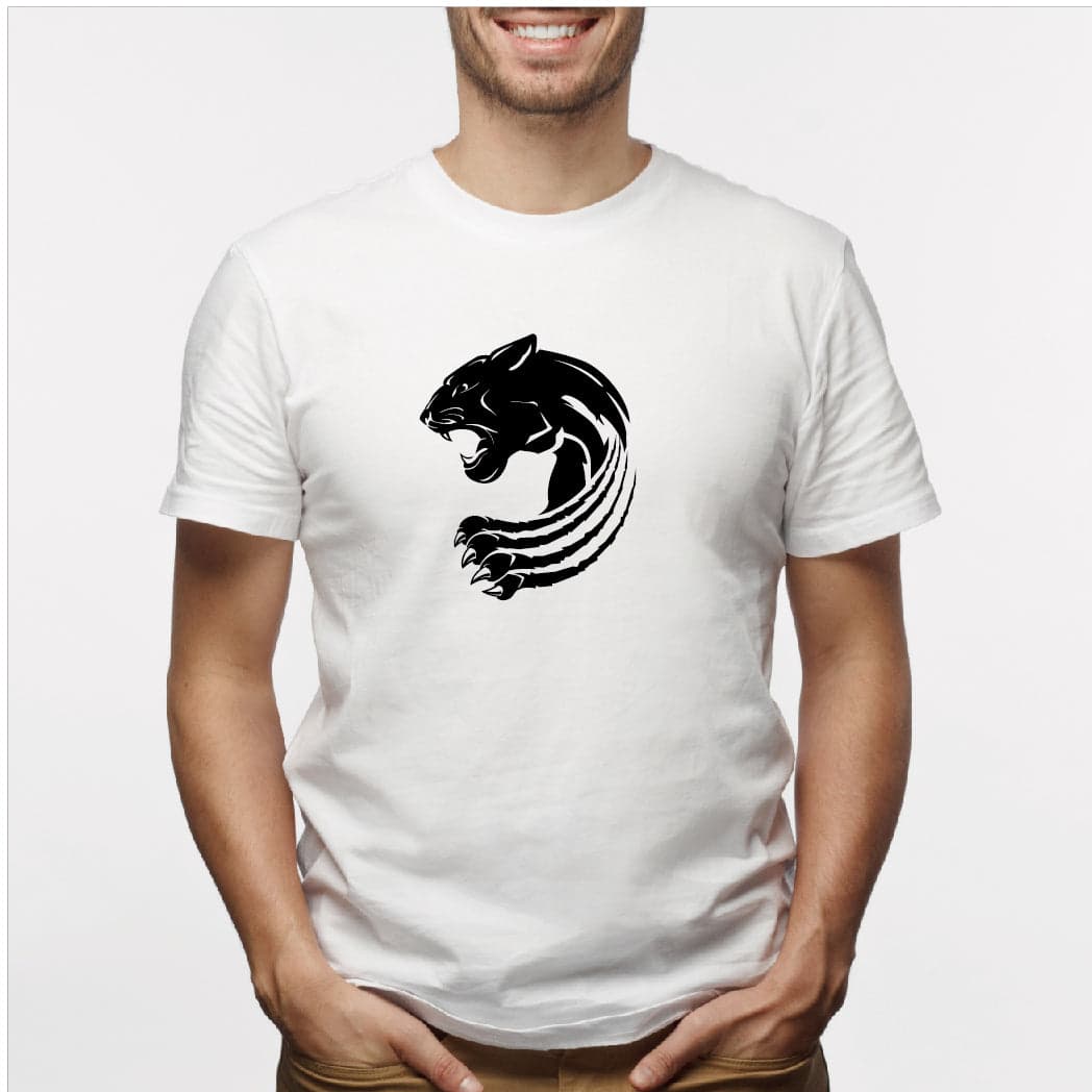 Camisa estampada para hombre  tipo T-shirt Tigre zarpazo — foto 2