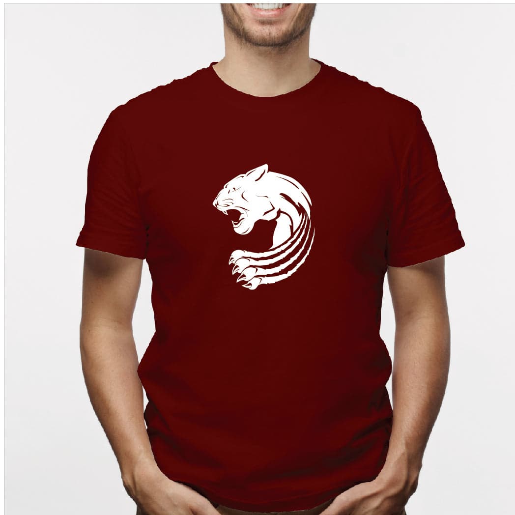 Camisa estampada para hombre  tipo T-shirt Tigre zarpazo — foto 4