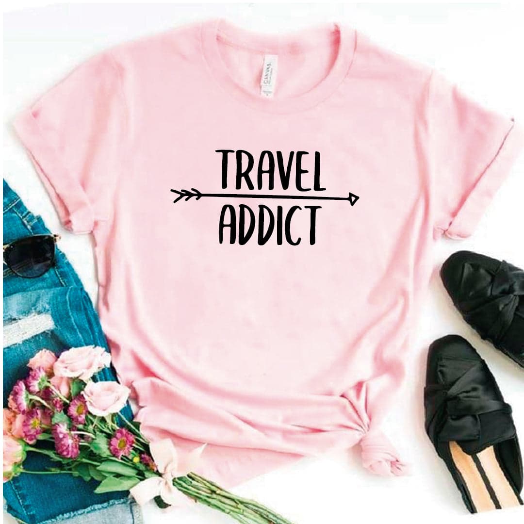 Camisa estampada tipo T- shirt Travel Addict — foto 8