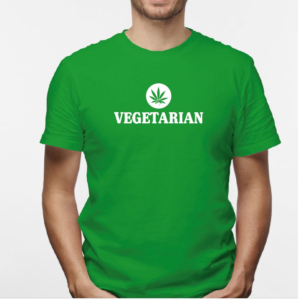 Camisa estampada para hombre  tipo T-shirt vegetarian — foto 1