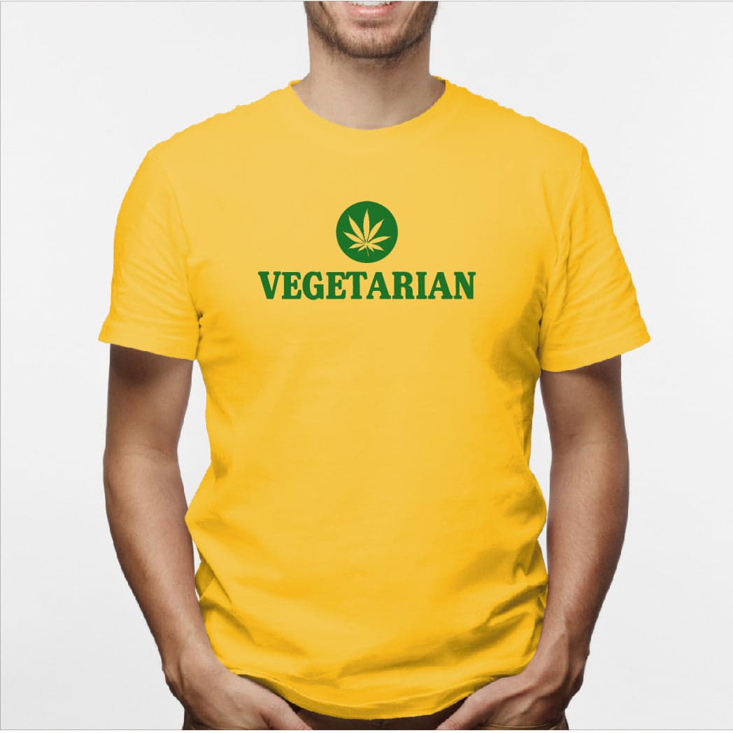 Camisa estampada para hombre  tipo T-shirt vegetarian — foto 3