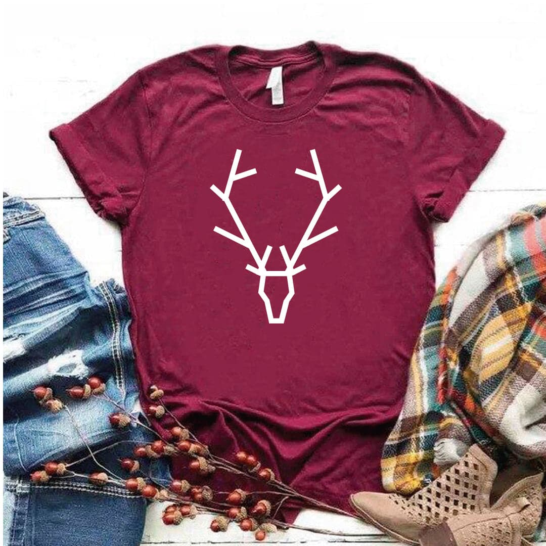 Camisa estampada tipo T- shirt Venado Alce Cuadrado — foto 5